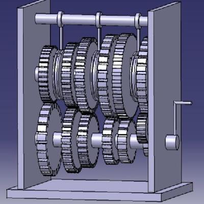 Cut Section Of Constant Mesh Gear Box