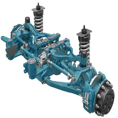 Suspension System With Axel