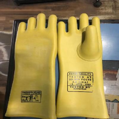 Electric Shock Proof Rubber Hand Gloves