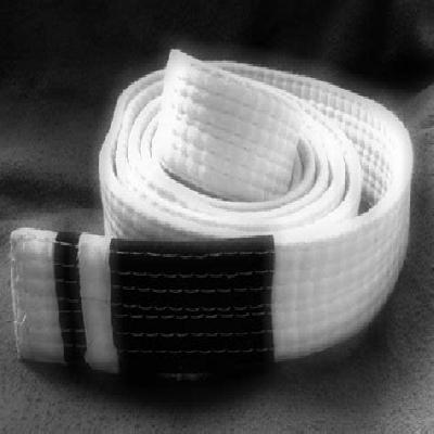 White Take Up Belt