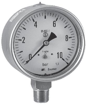 Baumer Pressure Gauge (Low Pressure)