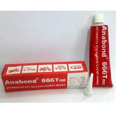 Anabond 666t Plus Automotive Rtv Silicone Gasket Maker, Packaging Size: 100 G, Packaging Type: Tube