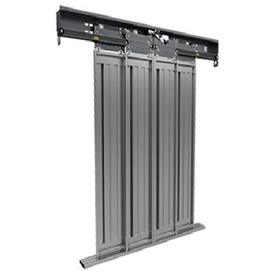 Four Panel Center Opening Landing Door Mechanism