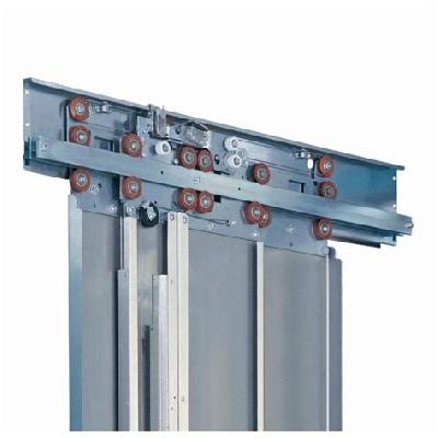 Two Panel Center Opening Landing Door Mechanism
