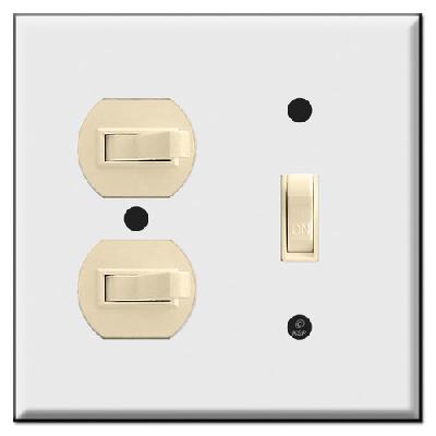 ABB IVIE IIP0343 BL 3M Wall Switch Plate