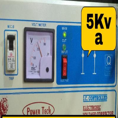 5 KVA Single Phase Servo Stabilizer Air Cooled