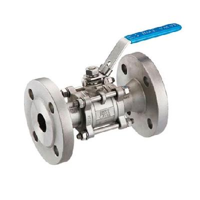 S.S. Three Piece Flanged End Ball Valve
