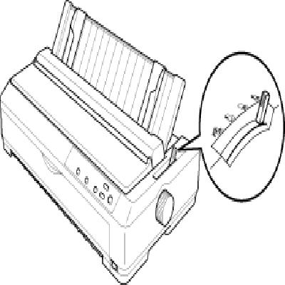 HP Dot Matrix Printer Paper Release Lever