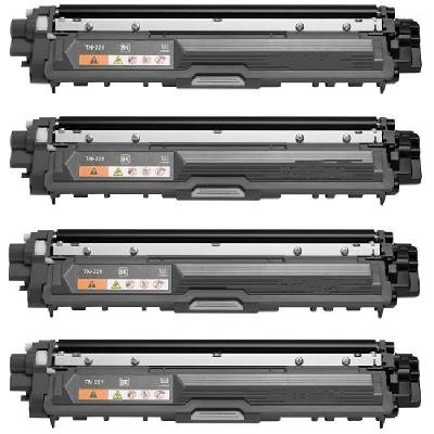 Brother TN-221 Standard Yield Black and TN-225 High Yield Co