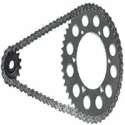 Metallic Silver Chain Sprocket
