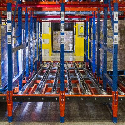 Flow Through Pallet Racks