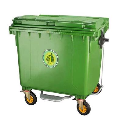 1100L Plastic HDPE Wheeled Garbage Bin