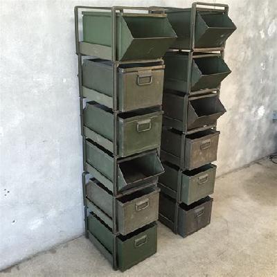 Stackable Metal Bins