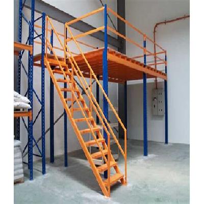 Three Tier Slotted Angle Mezzanine Floor