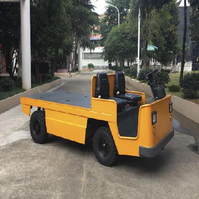 Four Wheel Battery Operated Platform Truck