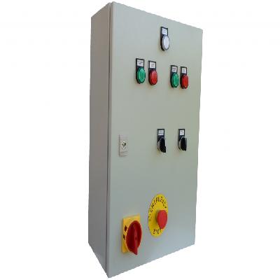 Vfd control panel with pump