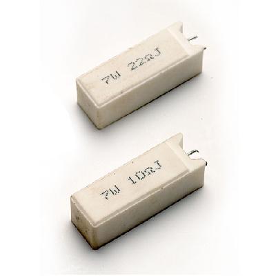 Ceramic Wire Wound Resistor (Encased Vertical Flat)
