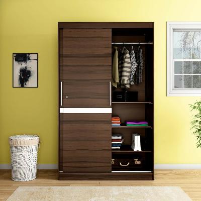 GODREJ INTERIO Transpose MDF Wardrobe Brown,2 Door