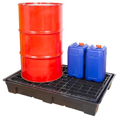2 Drum Spill Containment Pallets Double Wall