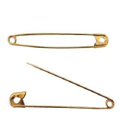 Panda Brass Nickel Plated Safety Pins