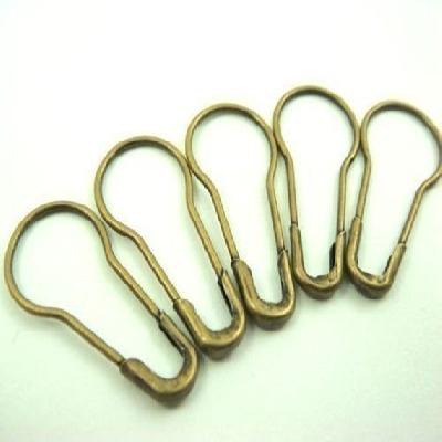 Pear Shaped Multicolour Brass Safety Pins