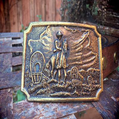 3.6 Inch Brass Belt Buckle