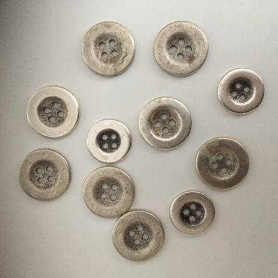 4 Hole Metal Garment Button