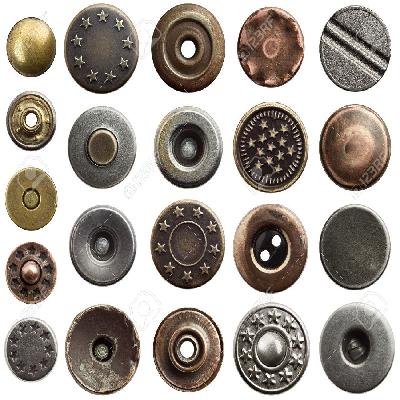 Metal Fancy Jeans Button