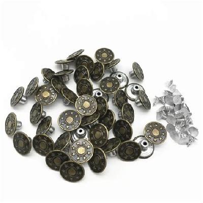 Round Jeans Button