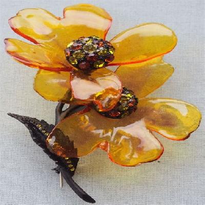 PVC Flower Brooch