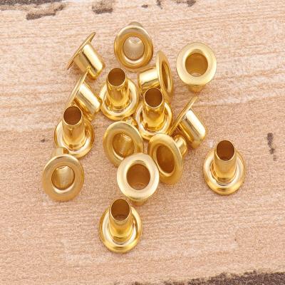 Golden Brass Round Eyelet