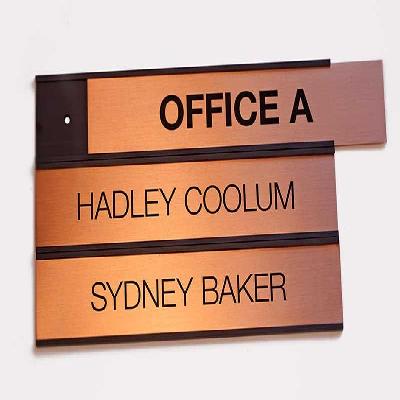 Aluminium Sliding Changeable Name Plate