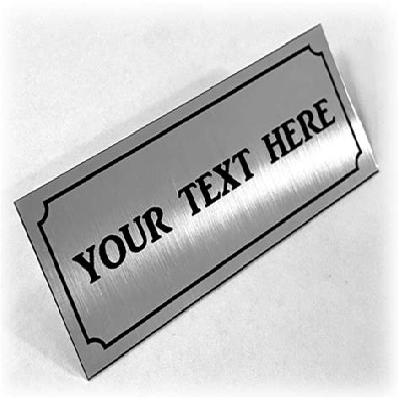Aluminum sliding Name Plate