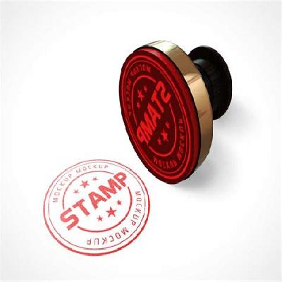 Round Rubber Stamp