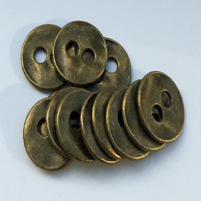 Polished Round Brass Buttons