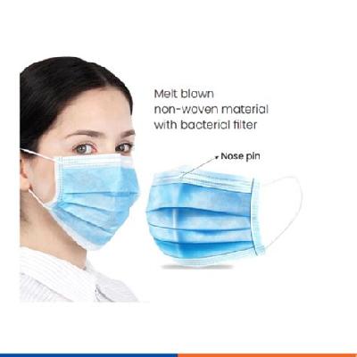 3 Ply Surgical Face Mask with Nose Pin