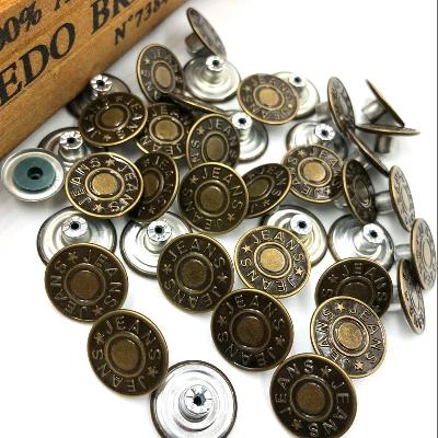 Fancy Metal Jeans Button