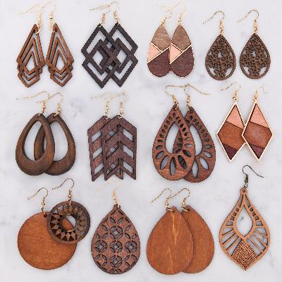 Fashion Wooden Earrings