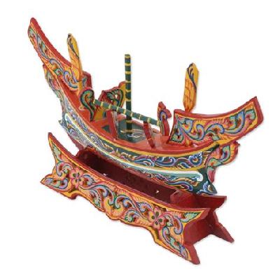 Wooden Peacock Boat