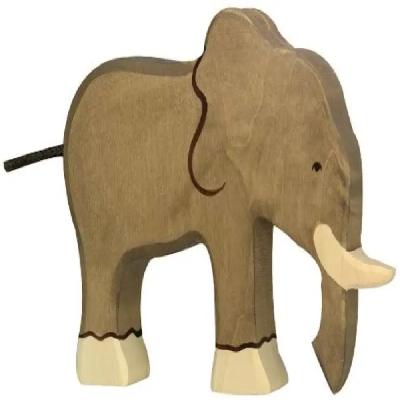 Wooden Red Elephant Kettle Toy
