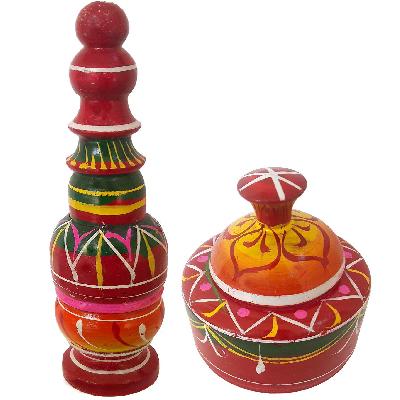 Wooden Sindoor Box Small 