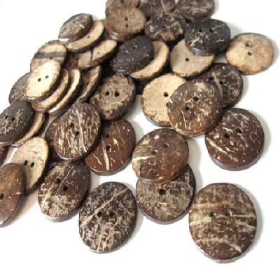Brown Coconut Buttons