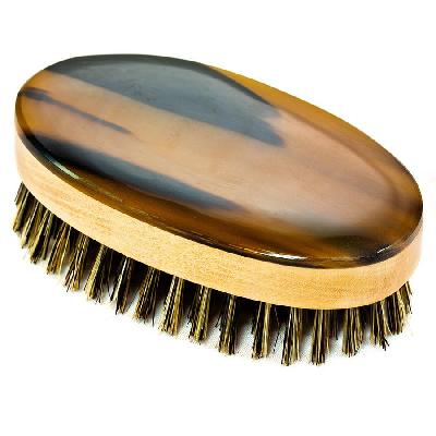Oval Hair Brush Teak Wood Finish