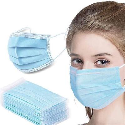 3 Ply White Surgical Mask