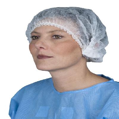 Disposable Non Woven Bouffant Cap, Pack of 100 PC