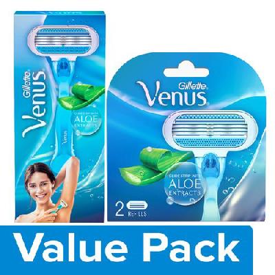Gillette Venus Hair Removal Razor For Women With Aloe Vera