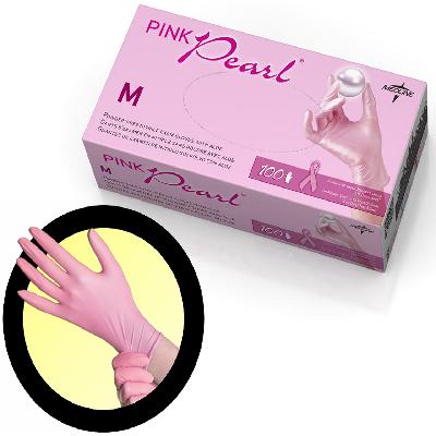 PINK CARE NITRILE EXAMINATION GLOVES