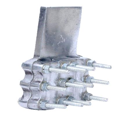 6 Bolt Aluminium Pad Clamp Isolator