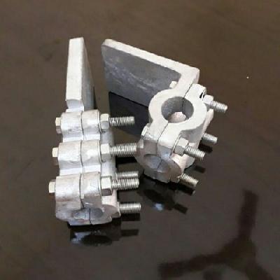 Bi Metallic Pad Clamp Substation Fitting