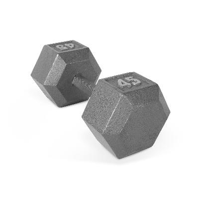 Cast Iron Hexagon Dumbbell